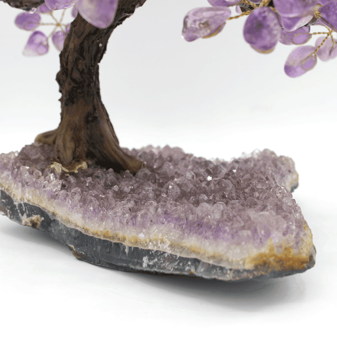 Bonsaï en Améthyste – Socle en améthyste brute (2,090 kg)
