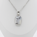 Pendentif Agate Dendritique – Argent 925 (4 g)