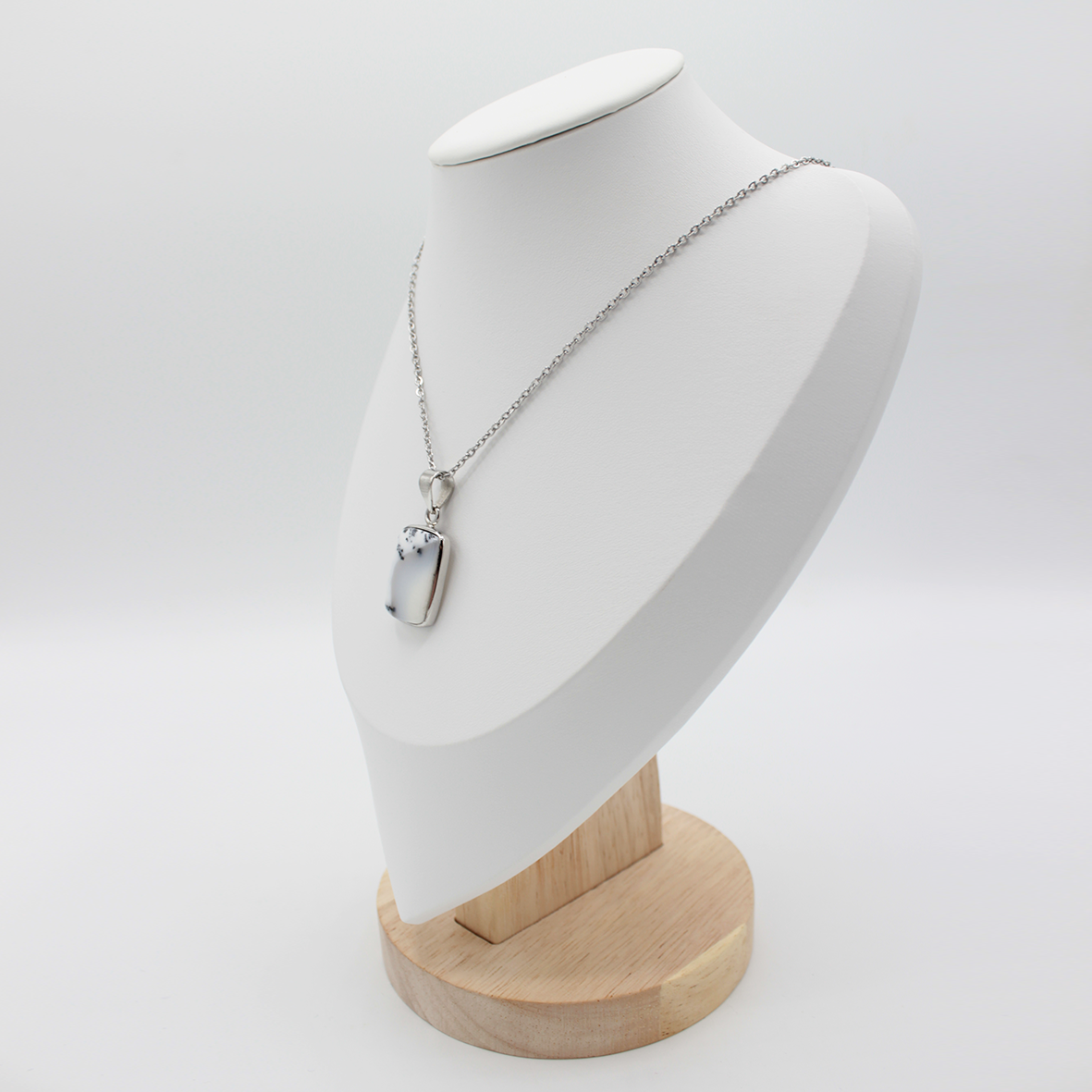 Pendentif Agate Dendritique – Argent 925 (4 g)