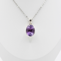 Pendentif Améthyste Facettée – Argent 925 (5 g)