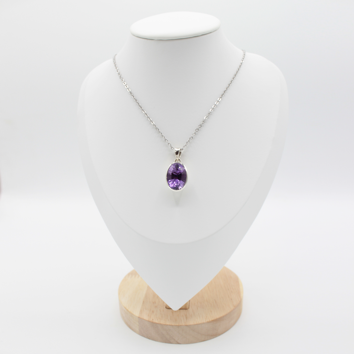 Pendentif Améthyste Facettée – Argent 925 (5 g)