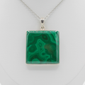 Pendentif Malachite – Argent 925 (29 g)