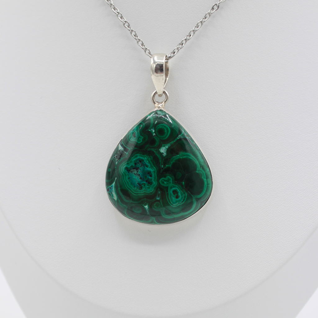 Pendentif Malachite – Argent 925 (15 g)