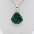 Pendentif Malachite – Argent 925 (15 g)