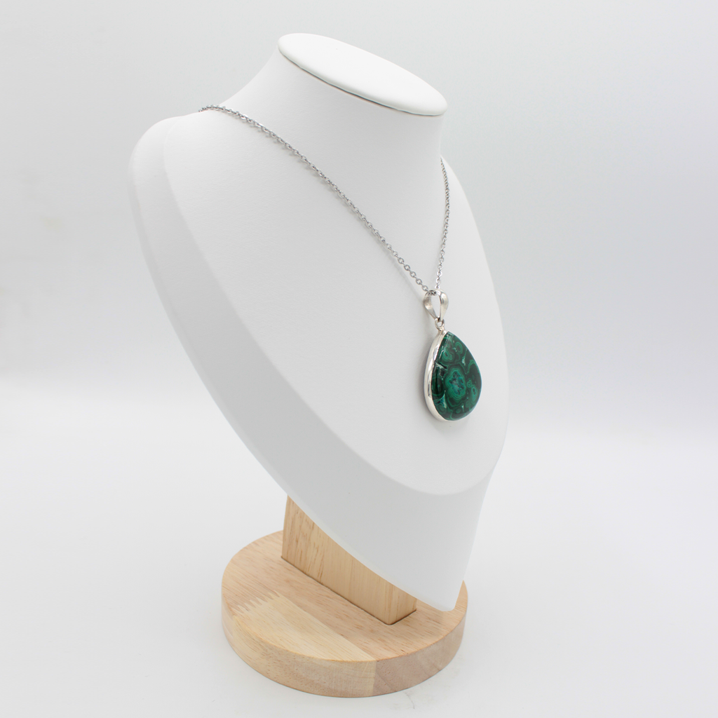 Pendentif Malachite – Argent 925 (15 g)