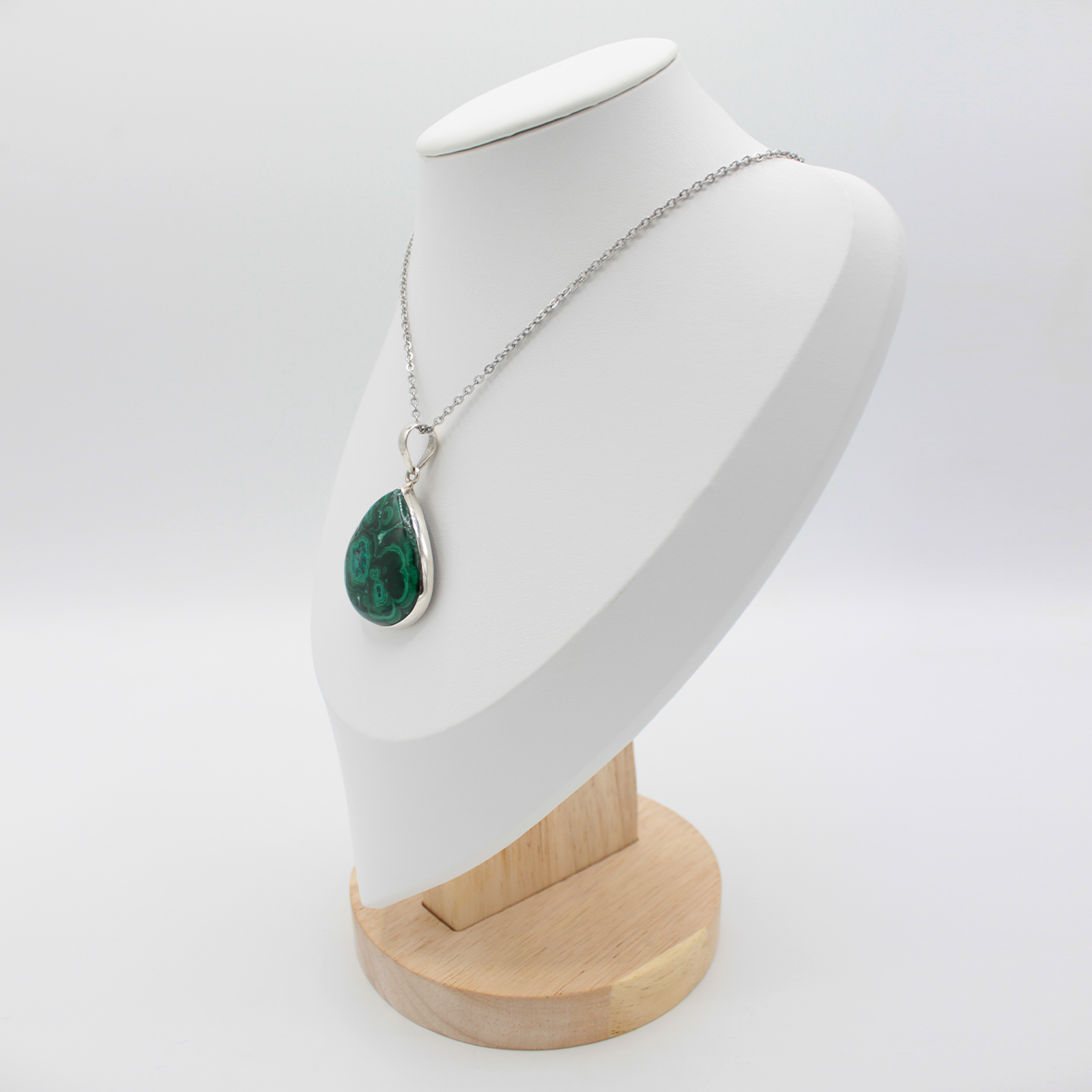 Pendentif Malachite – Argent 925 (15 g)