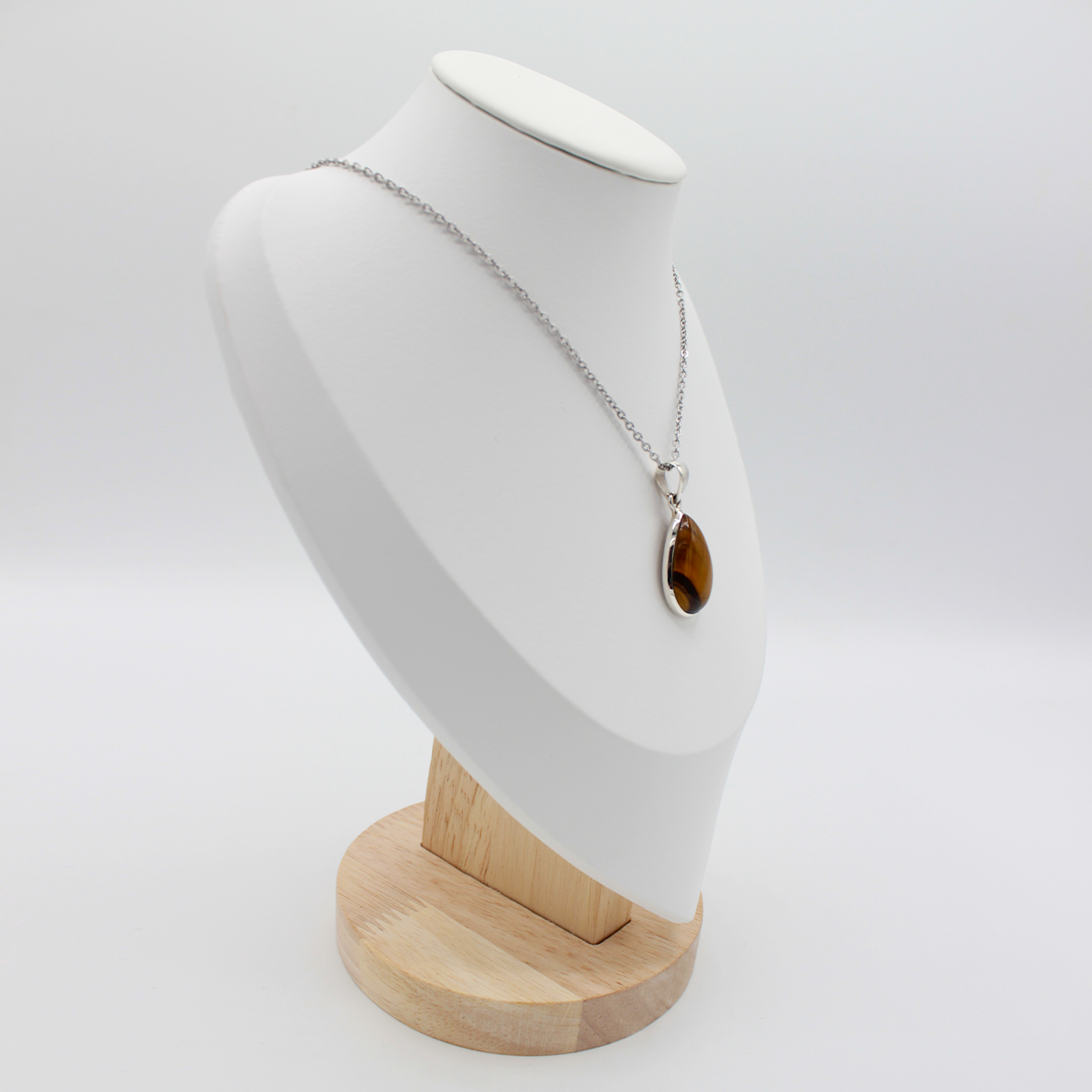 Pendentif Œil de Tigre – Argent 925 (6 g)