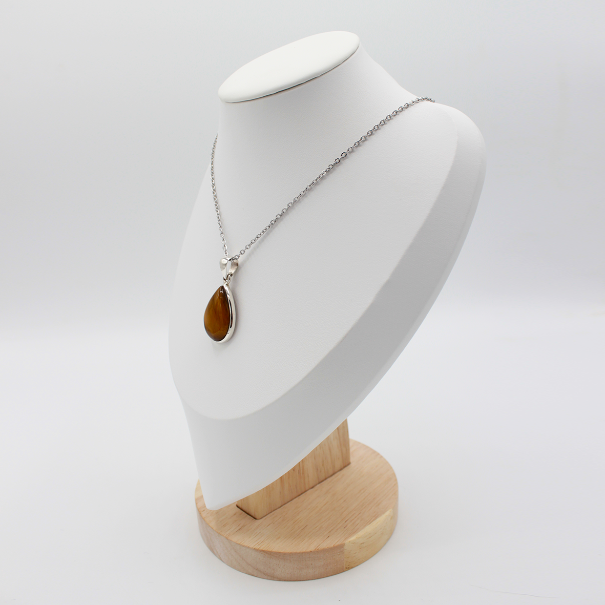 Pendentif Œil de Tigre – Argent 925 (6 g)