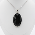 Pendentif Onyx Facetté – Argent 925 (11 g)