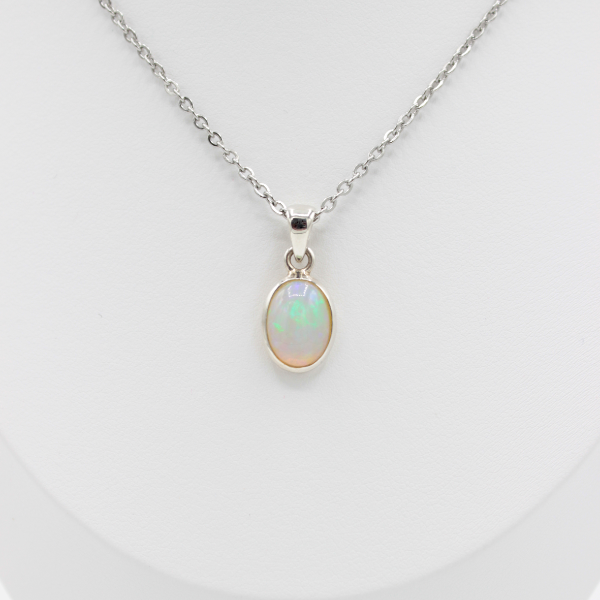 Pendentif Opale – Argent 925 (2 g)