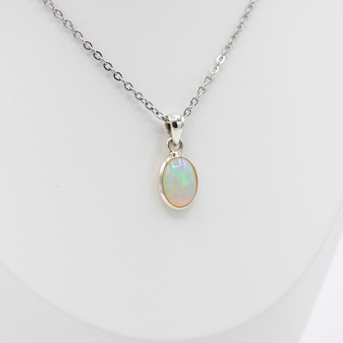 Pendentif Opale – Argent 925 (2 g)