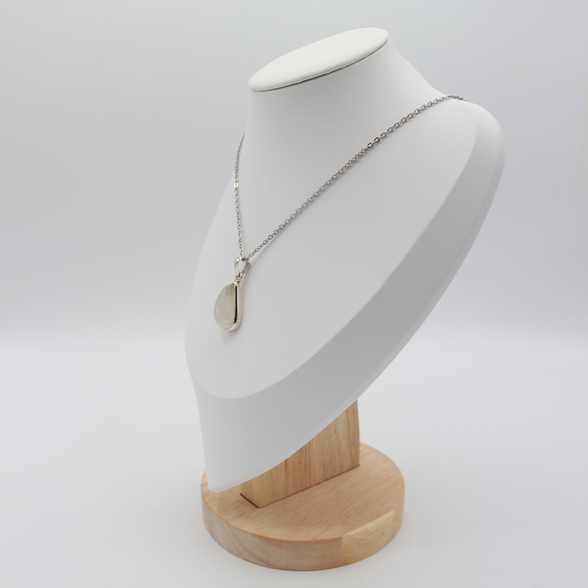 Pendentif Pierre de Lune (Labradorite Blanche) – Argent 925 (5 g)