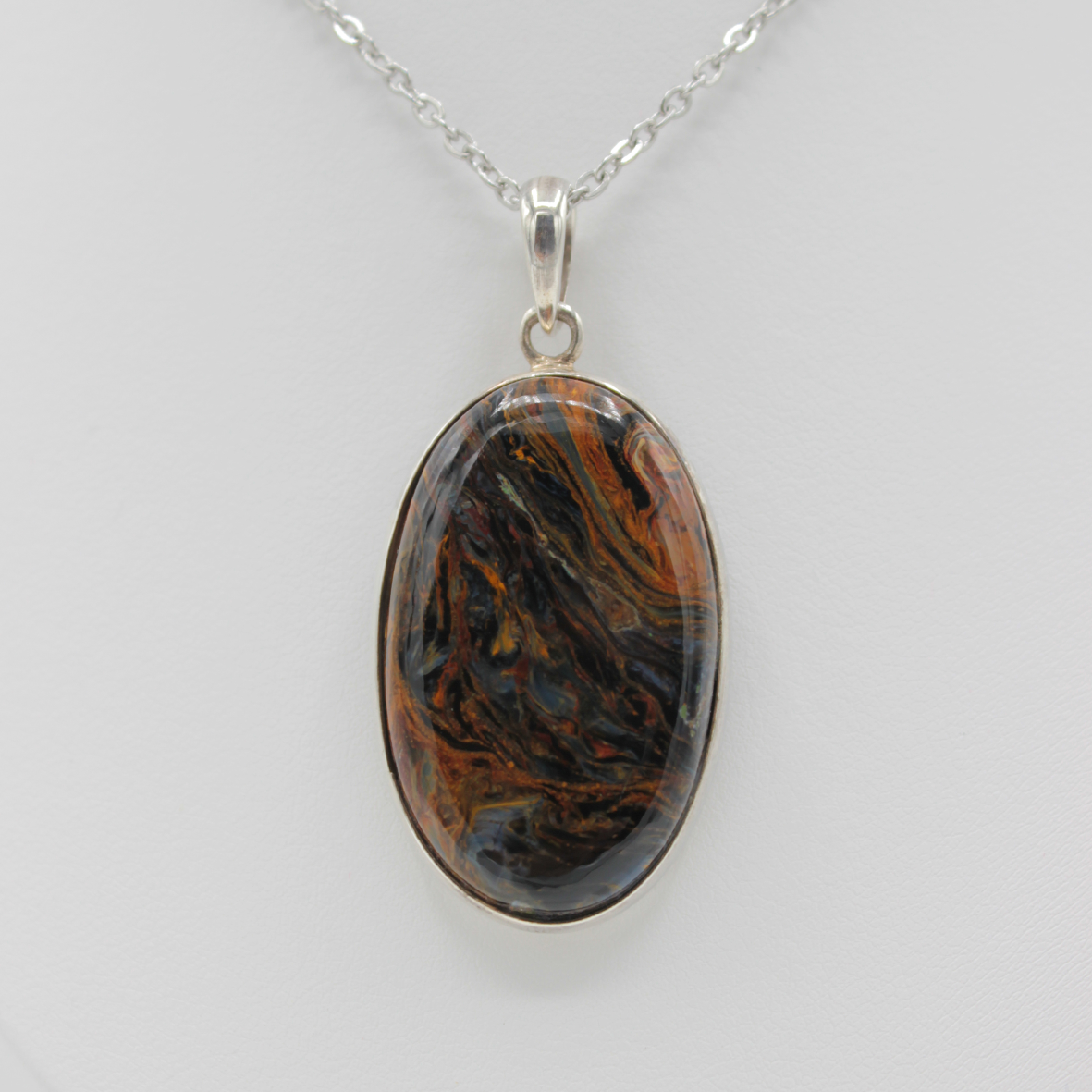 Pendentif Pietersite Extra – Monture et Bélière en Argent 925 (15 g)