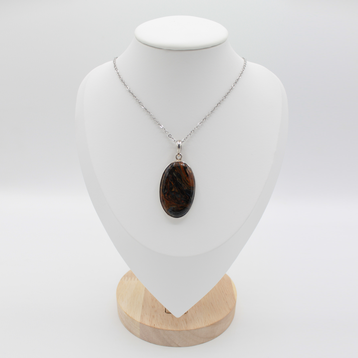 Pendentif Pietersite Extra – Monture et Bélière en Argent 925 (15 g)