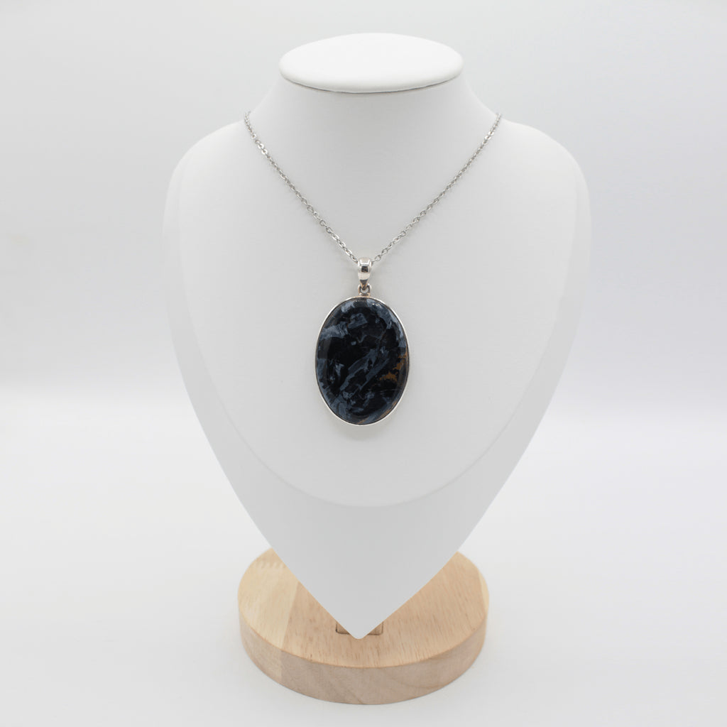 Pendentif Pietersite – Monture et Bélière en Argent 925 (12 g)