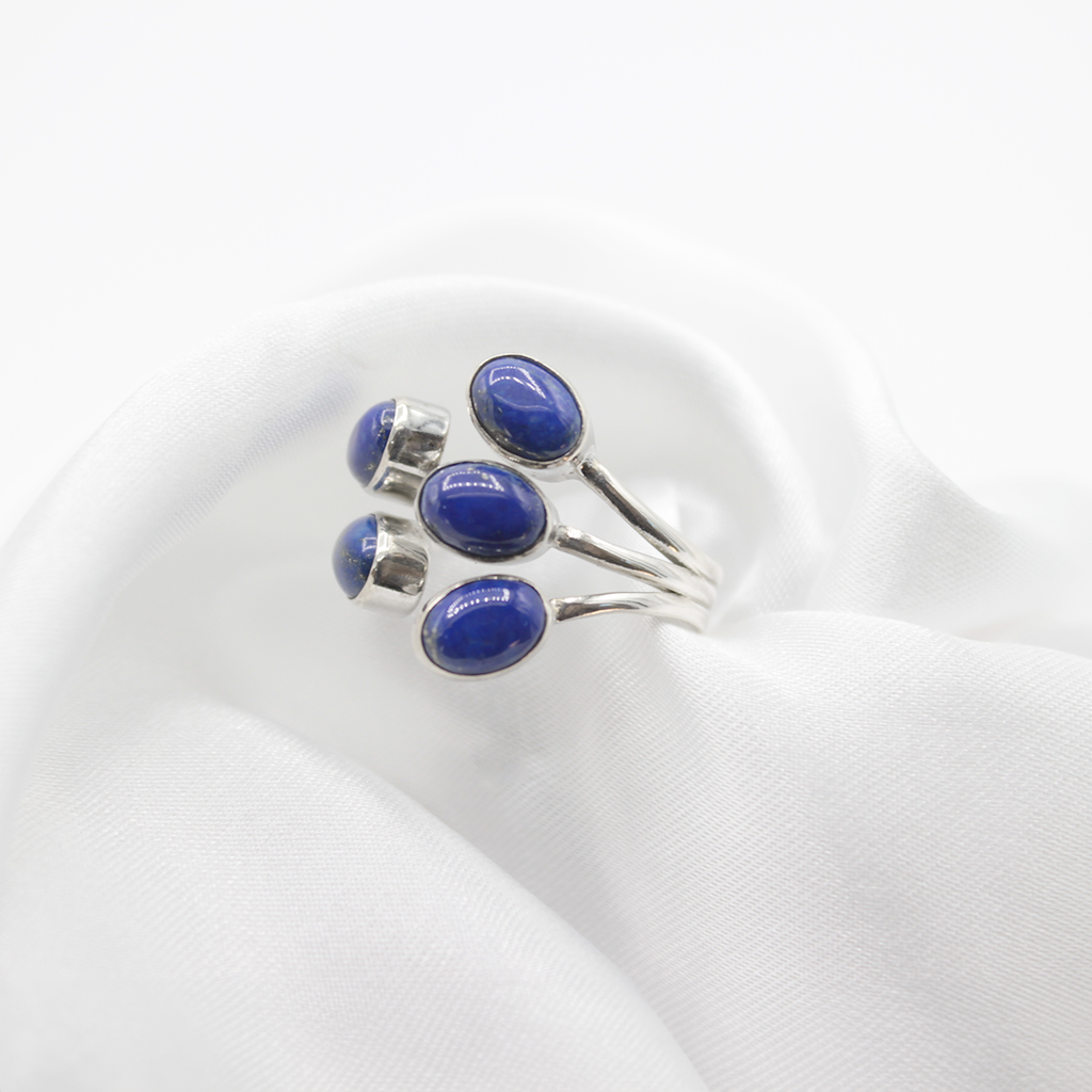 Bague Lapis-Lazuli – Argent 925 (Réglable)