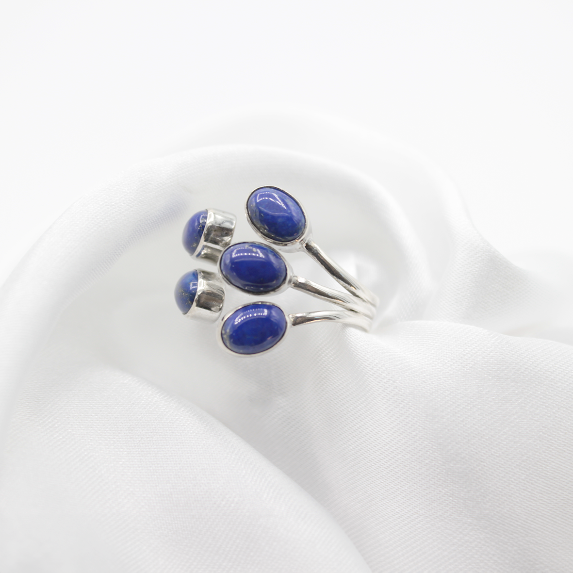 Bague Lapis-Lazuli – Argent 925 (Réglable)