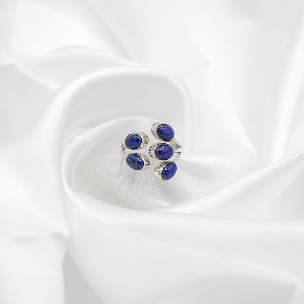 Bague Lapis-Lazuli – Argent 925 (Réglable)