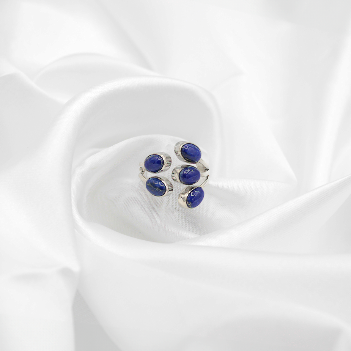 Bague Lapis-Lazuli – Argent 925 (Réglable)