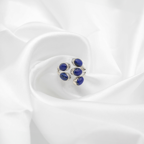 Bague Lapis-Lazuli – Argent 925 (Réglable)
