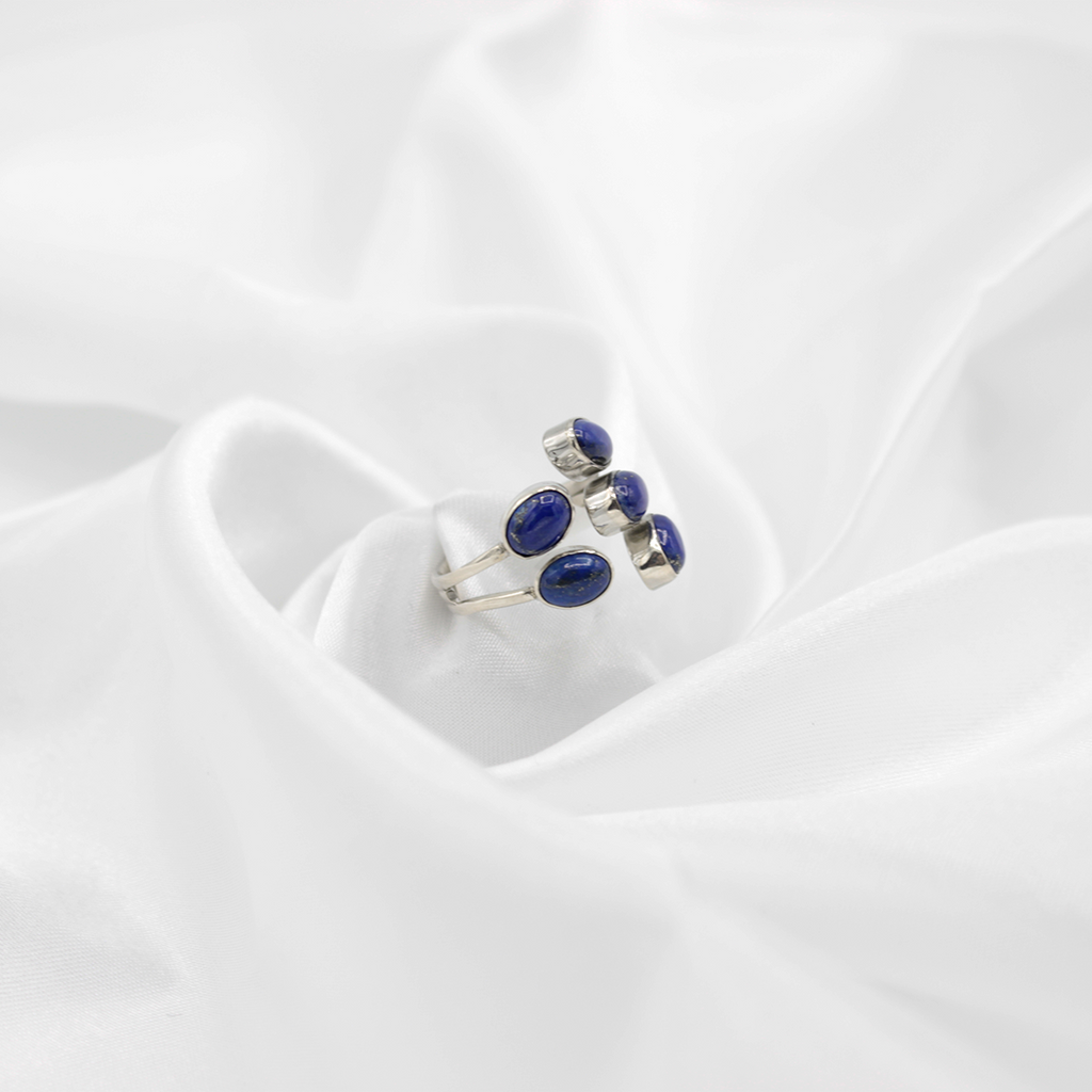 Bague Lapis-Lazuli – Argent 925 (Réglable)