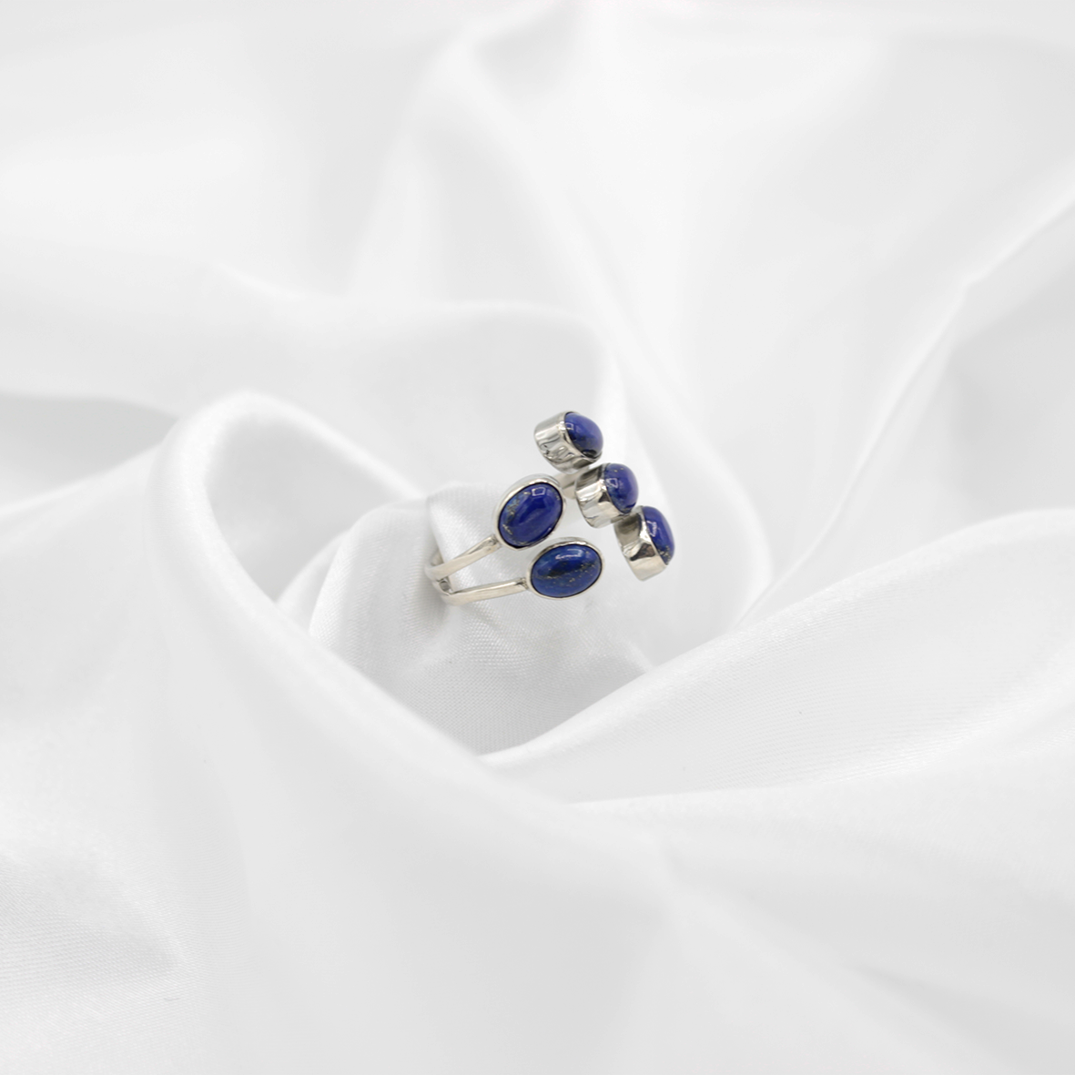 Bague Lapis-Lazuli – Argent 925 (Réglable)