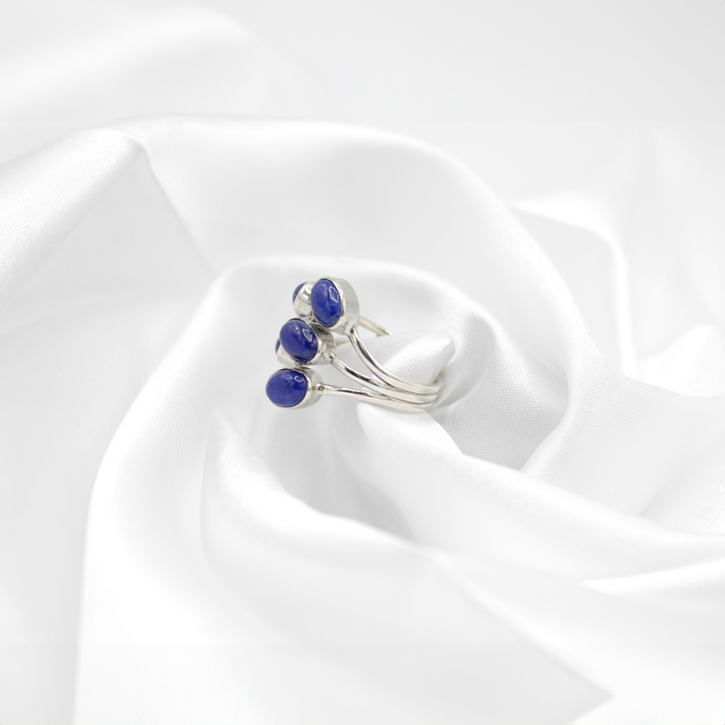 Bague Lapis-Lazuli – Argent 925 (Réglable)