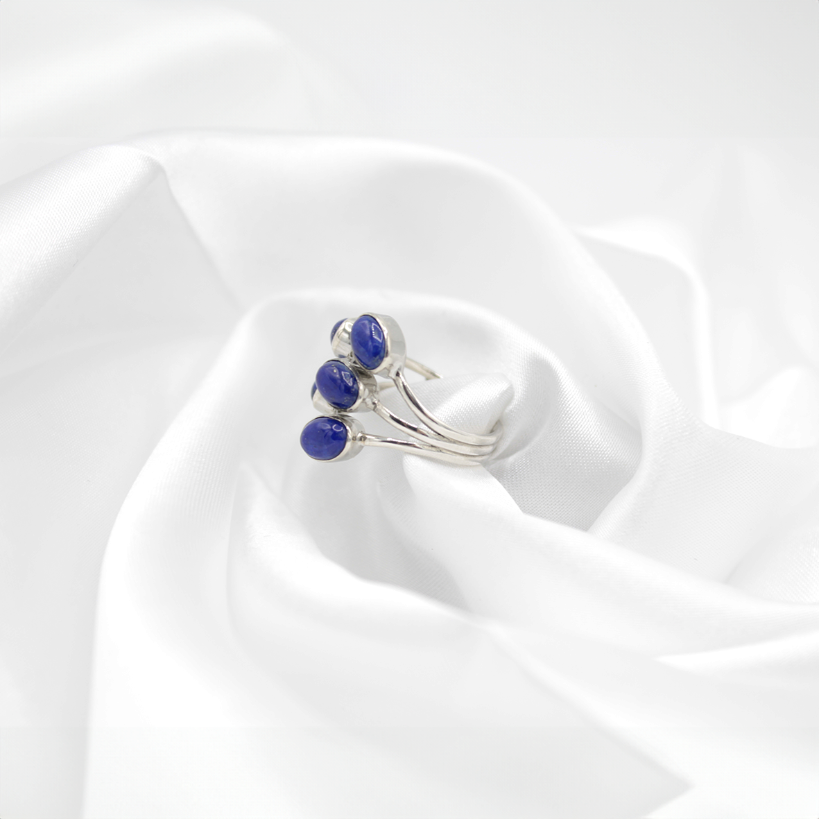 Bague Lapis-Lazuli – Argent 925 (Réglable)