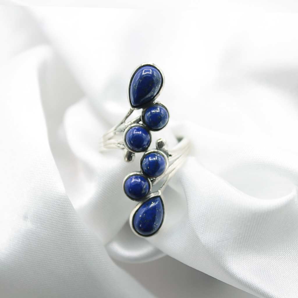 Bague Lapis-Lazuli – Argent 925 (Réglable)