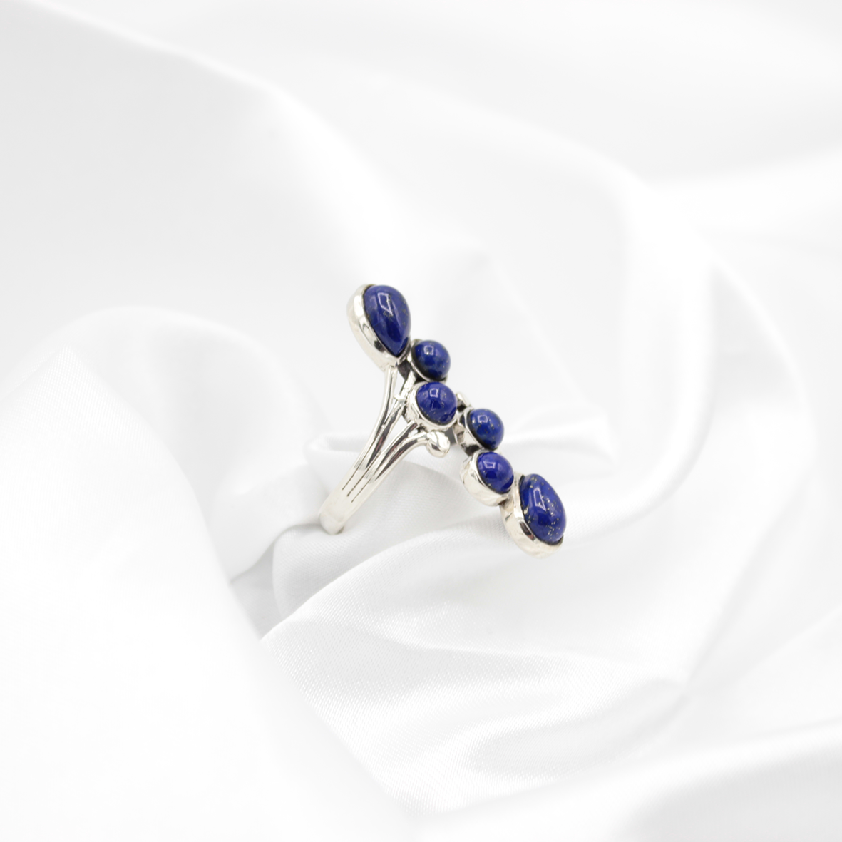 Bague Lapis-Lazuli – Argent 925 (Réglable)
