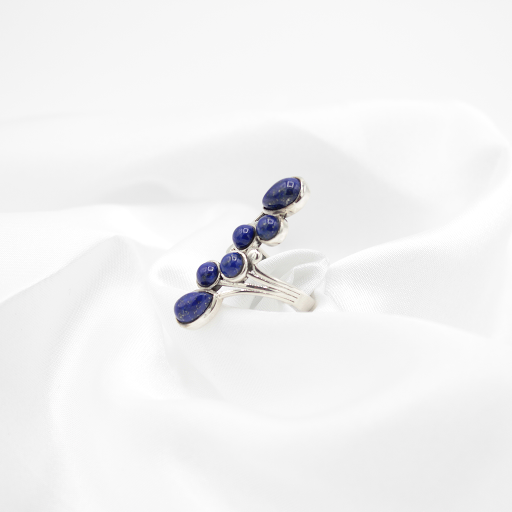 Bague Lapis-Lazuli – Argent 925 (Réglable)