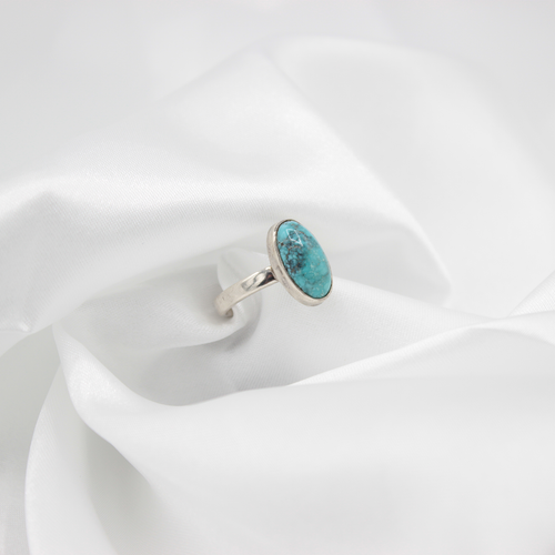 Bague Turquoise – Argent 925 (Taille 53)