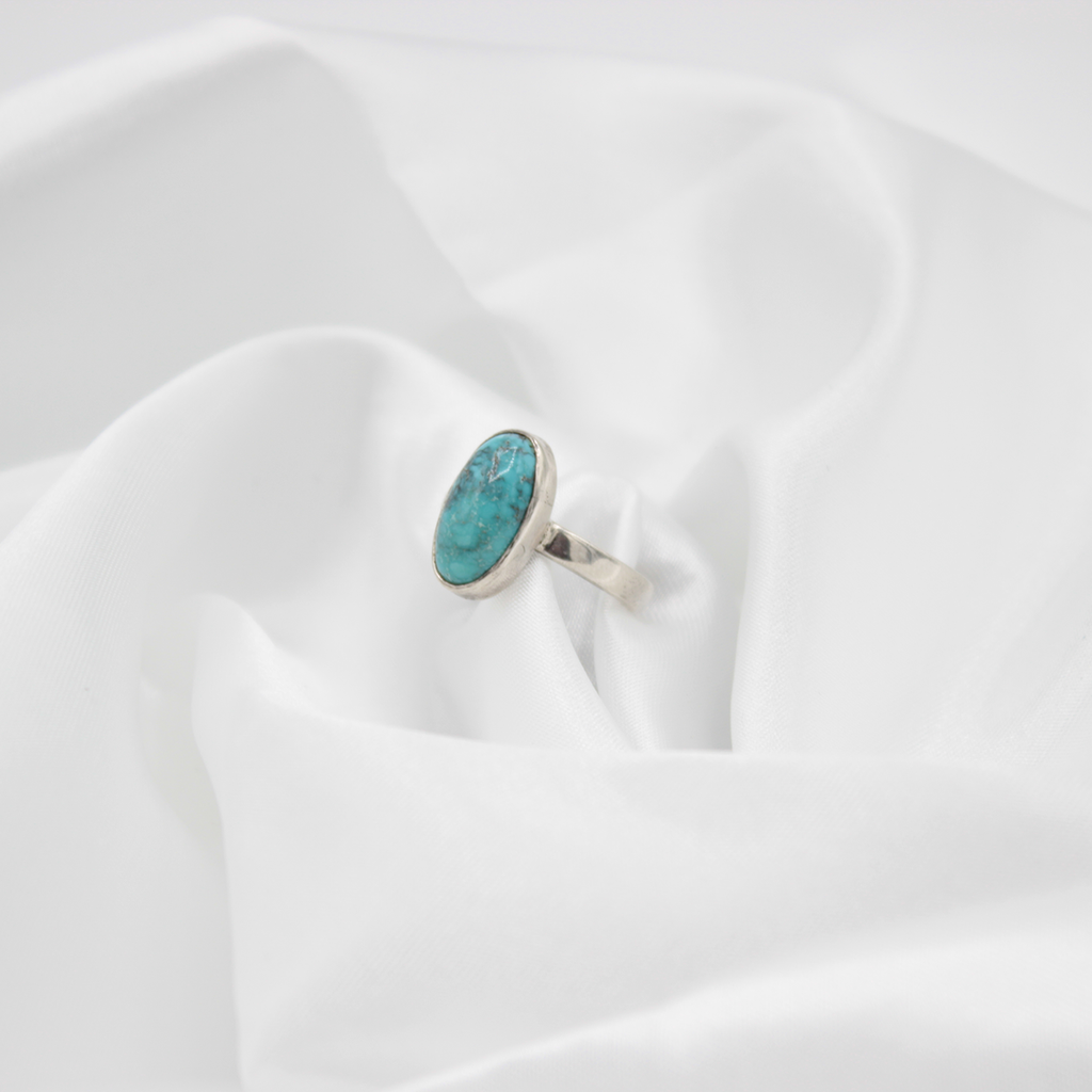 Bague Turquoise – Argent 925 (Taille 53)