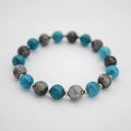 Bracelet “Brume Boréale” – Apatite & Larvikite