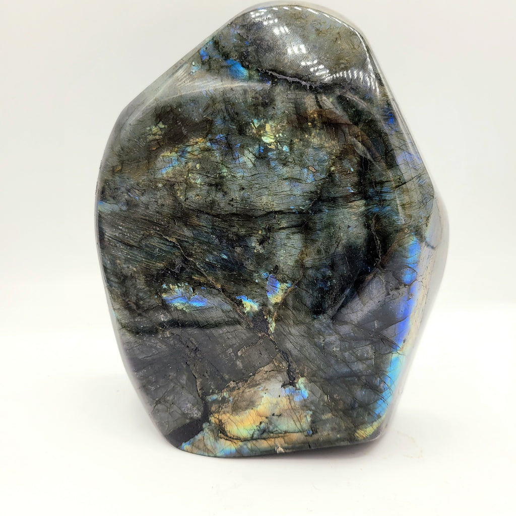 Labradorite Polie – Reflets bleu & cuivre (2,809 kg)