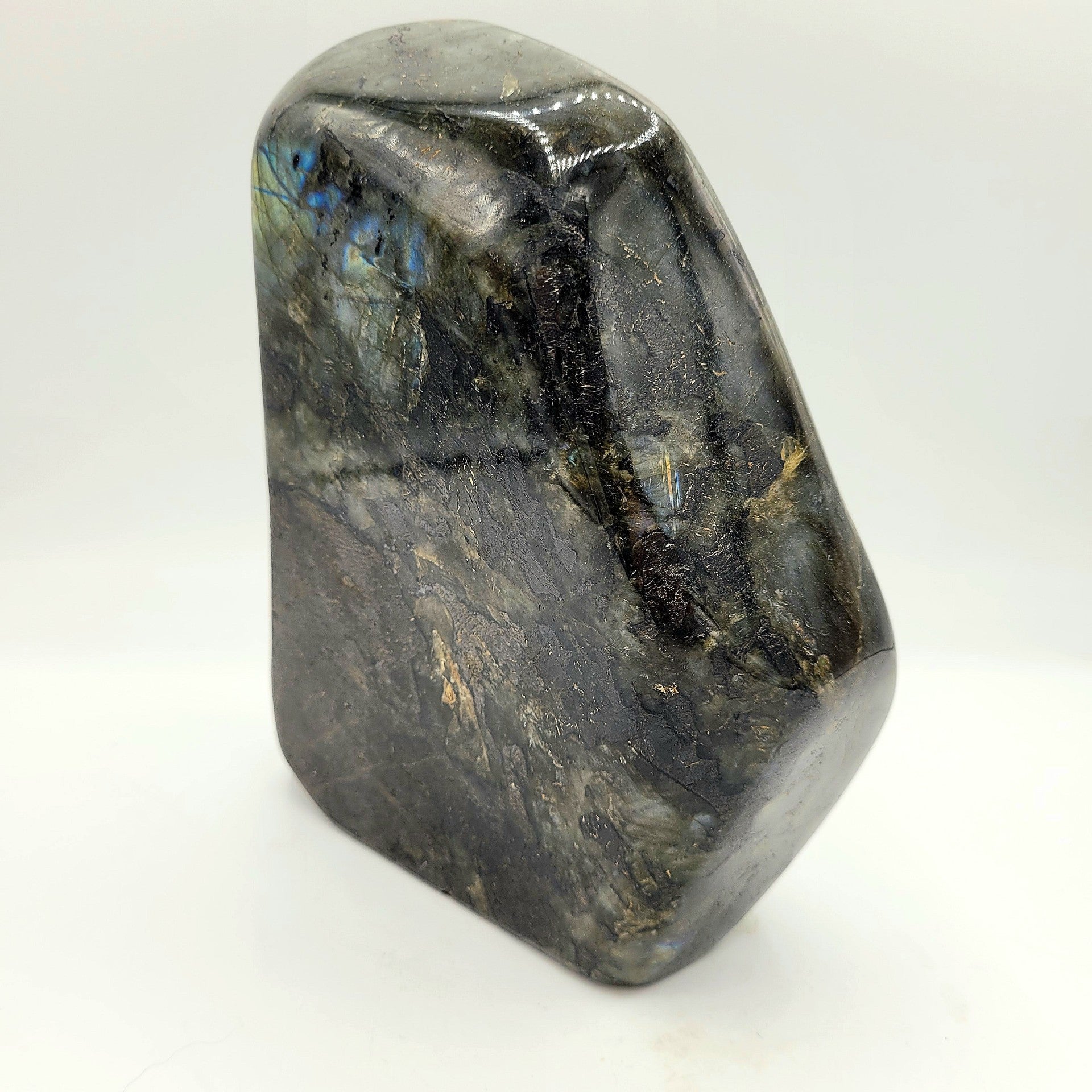 Labradorite Polie – Reflets bleu & cuivre (3,318 kg)